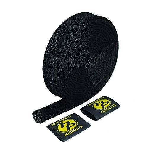 HEATSHIELD FIRE SHIELD SLEEVING BLACK 1" X 1M