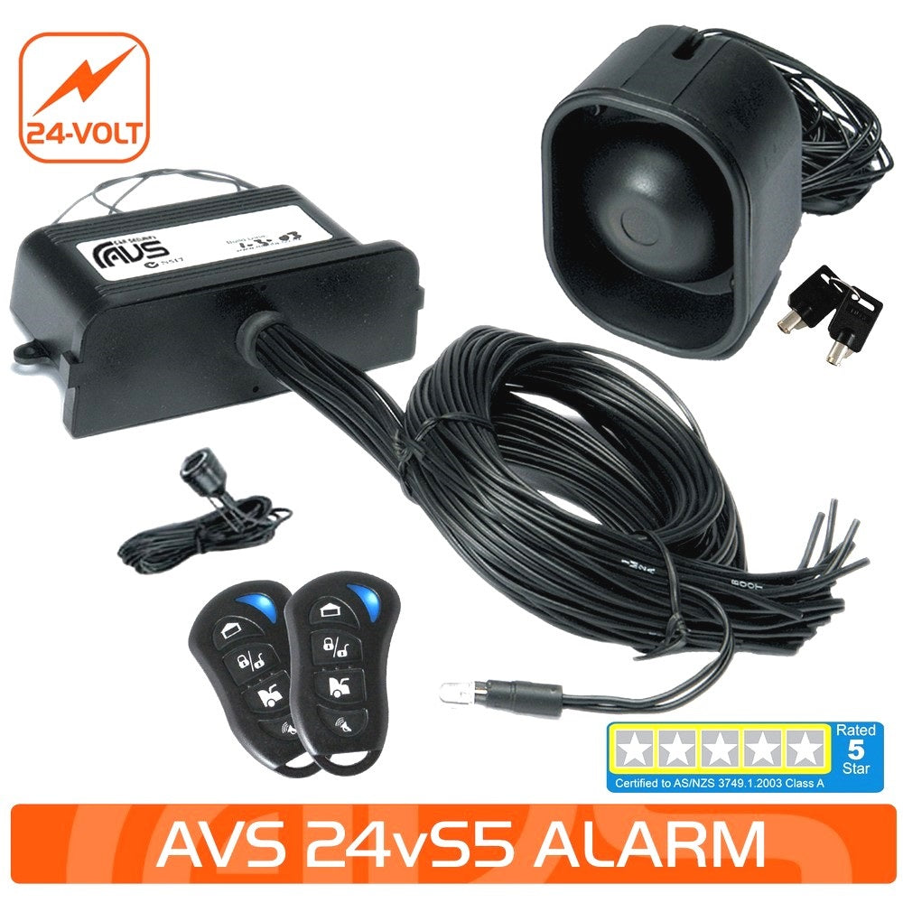 24VOLT S5 AS/NZS STANDARDS CERTIFIED ALARM/IMMOBILISER