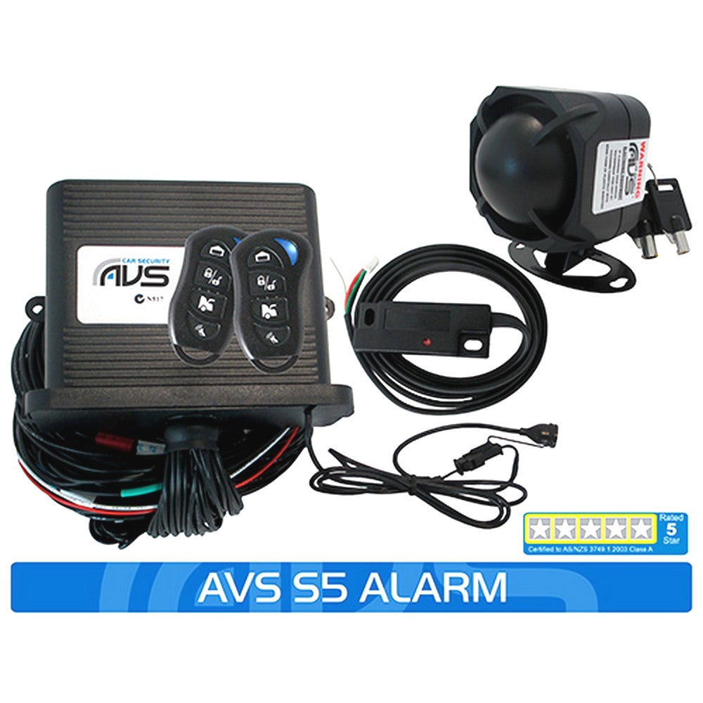 S5 AS/NZS STANDARDS CERTIFIED ALARM / IMMOBILISER