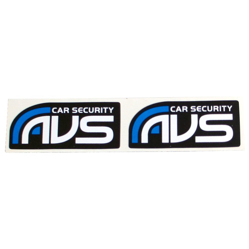 SET OF TWO AVS WINDOW STICKERS