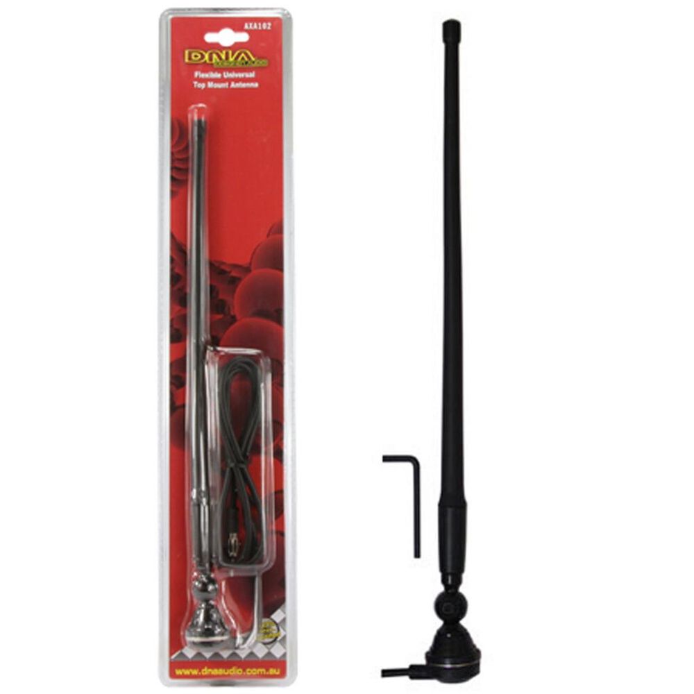 AERIAL UNIVERSAL 360MM AM/FM BLACK FLEXIABLE WHIP