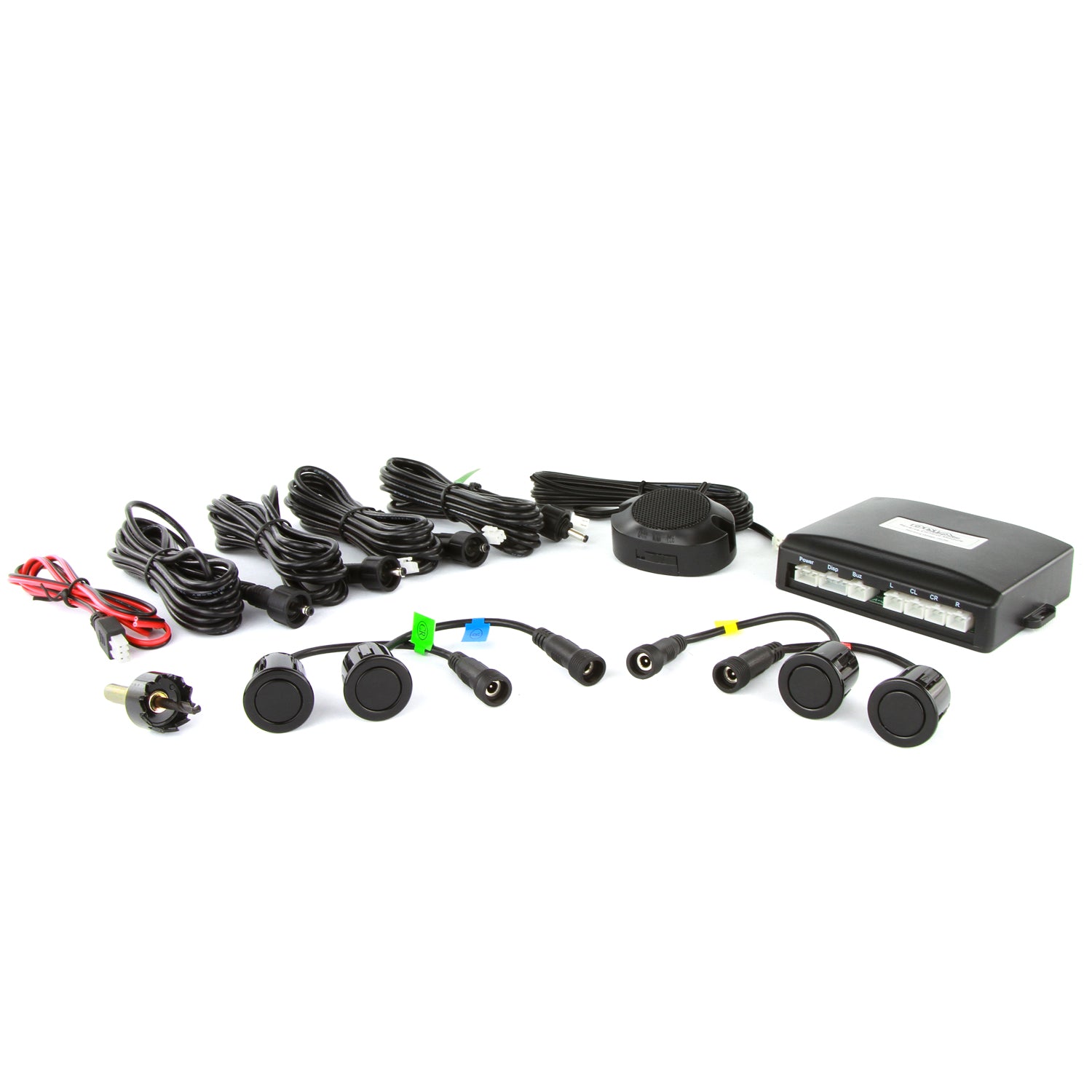 DNA 4 SENSOR REAR PARKING KIT WITH BUZZER (18.5MM SENSOR HOLE)