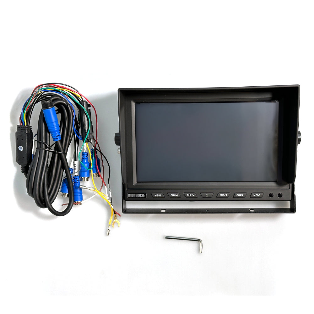 9" AHD - 1080P - QUAD MONITOR - 4 CAMERA INPUT