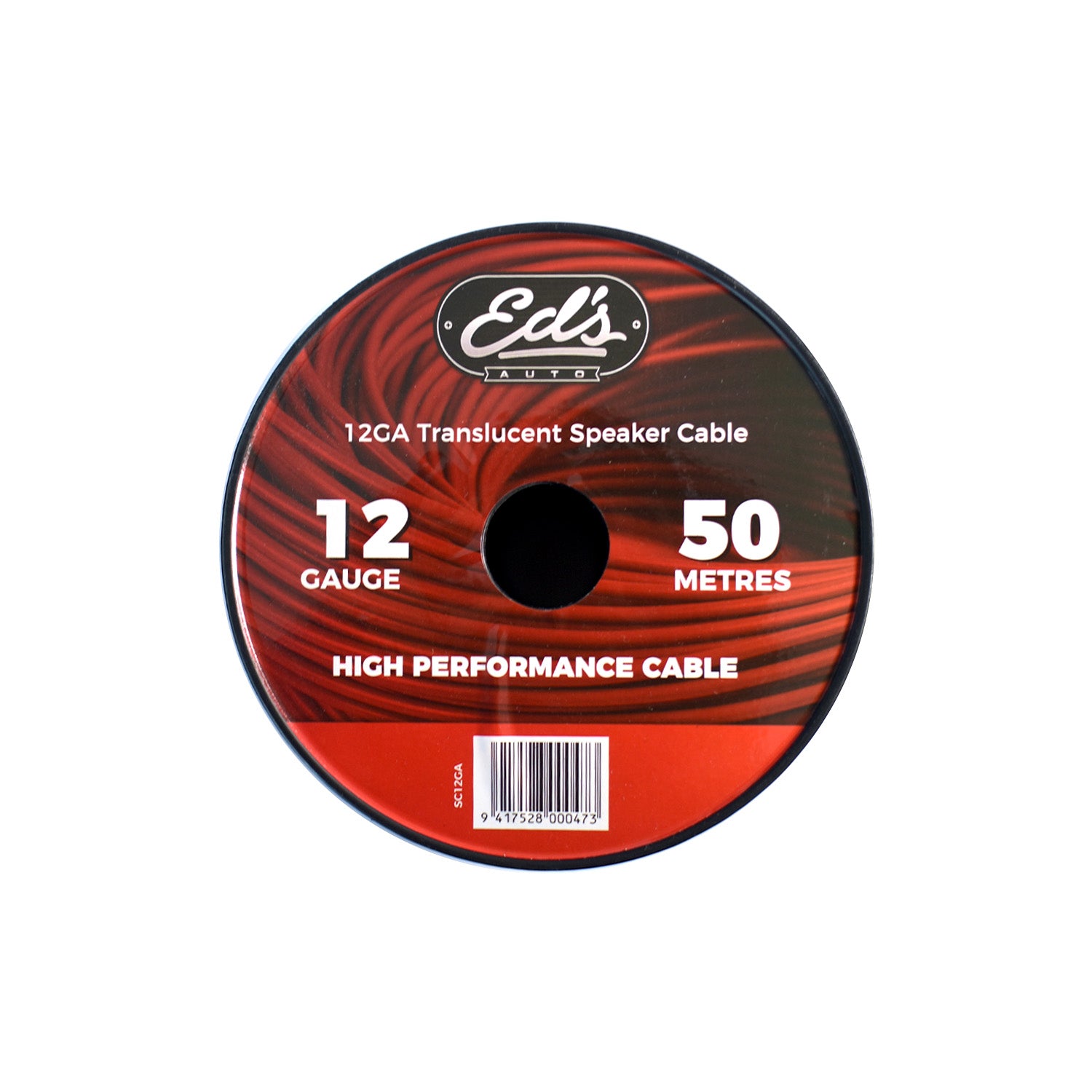 EDS 12 GAUGE CCA SPEAKER CABLE 50M TRANSLUCENT CLEAR