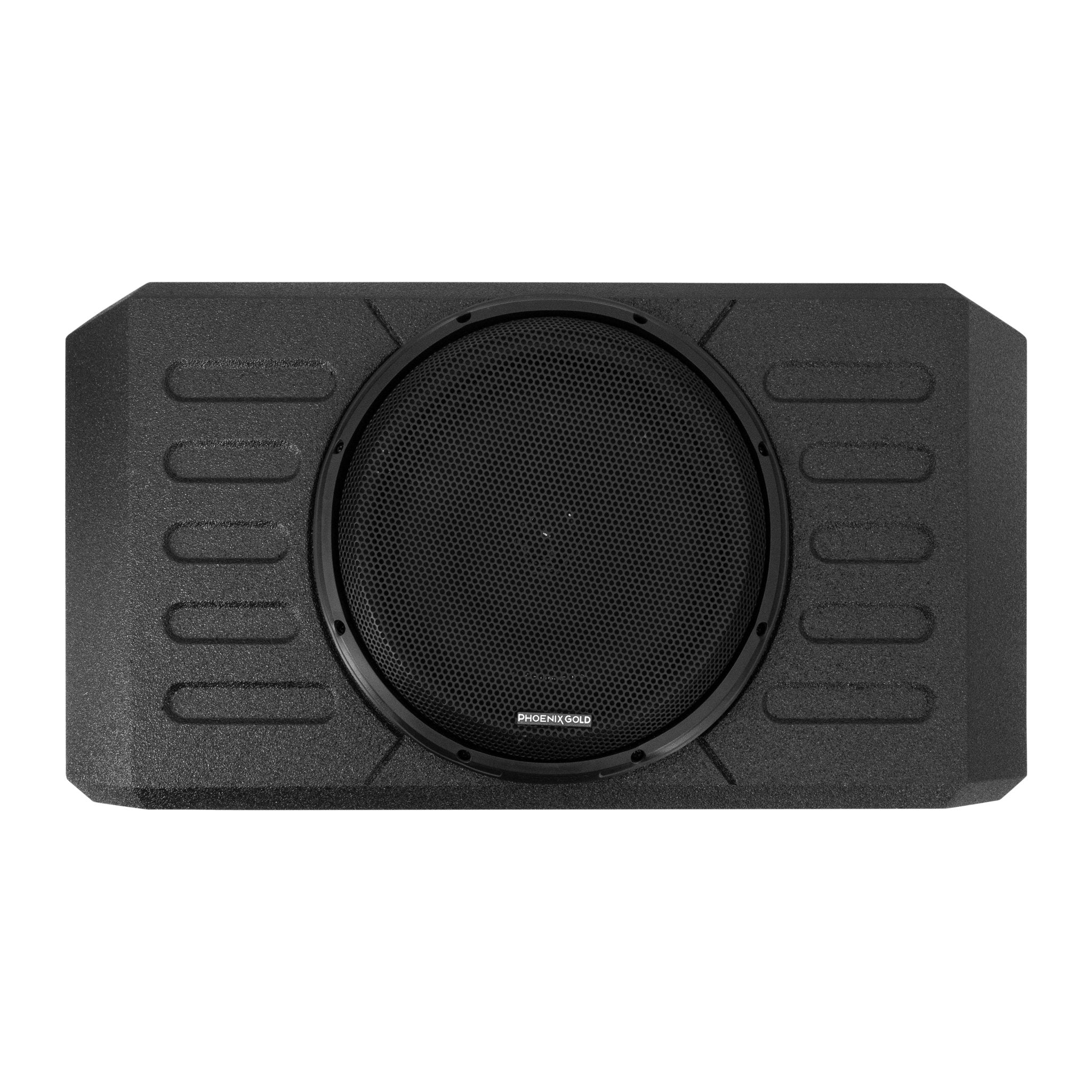 PHOENIX GOLD SWING GATE MOUNTED 12" SHALLOW SUBWOOFER ENCLOSURE FOR JEEP WRANGLER 2007- UP