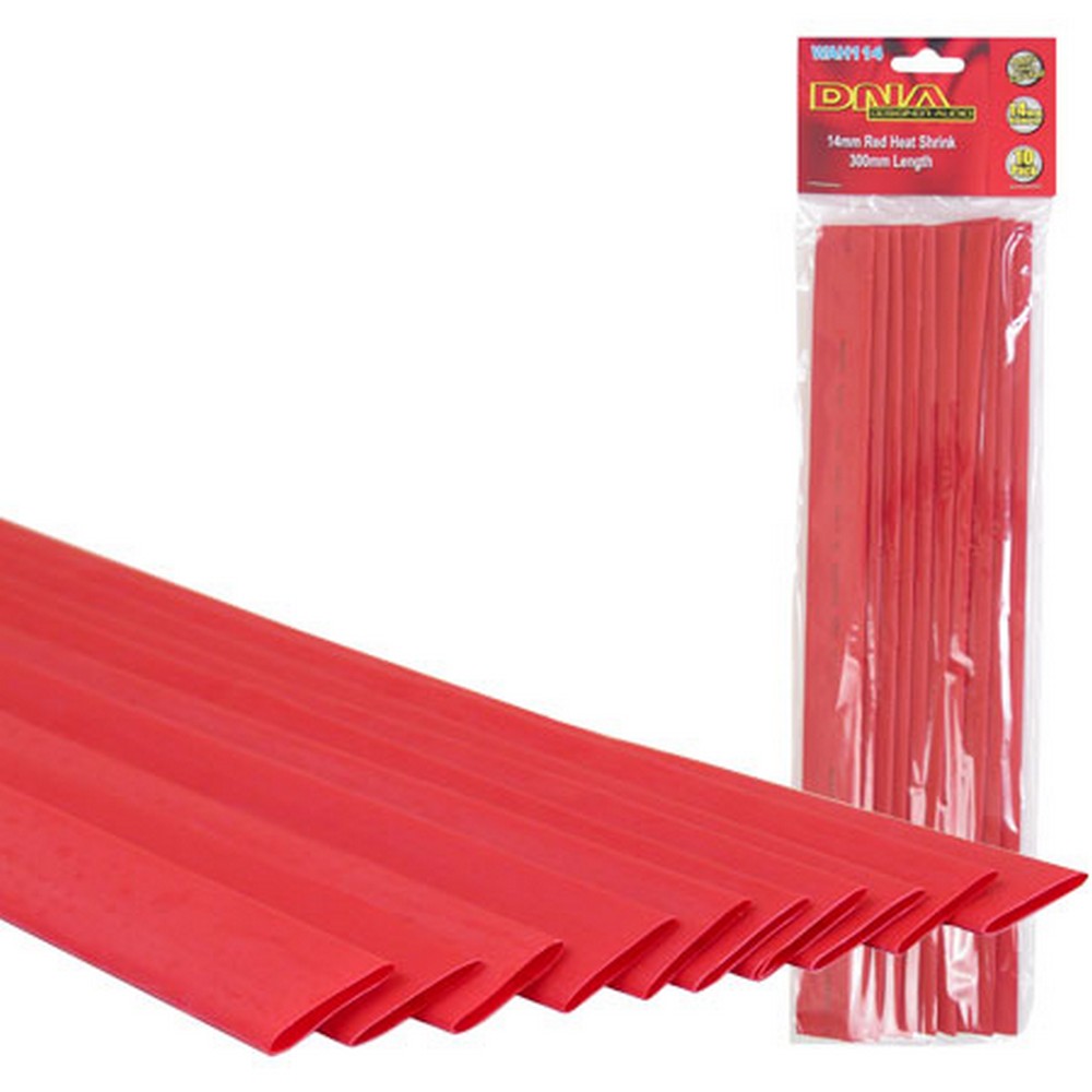 HEATSHRINK 14MM RED (10 PACK)